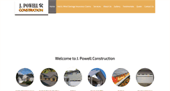 Desktop Screenshot of jpowellconstruction.com