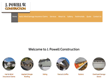 Tablet Screenshot of jpowellconstruction.com